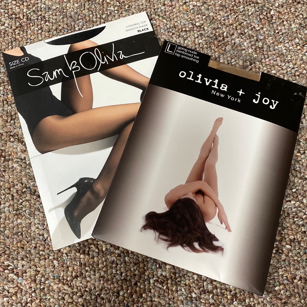 Sam & Olivia blk size CD or Olivia +Joy nude L Reenforced toe